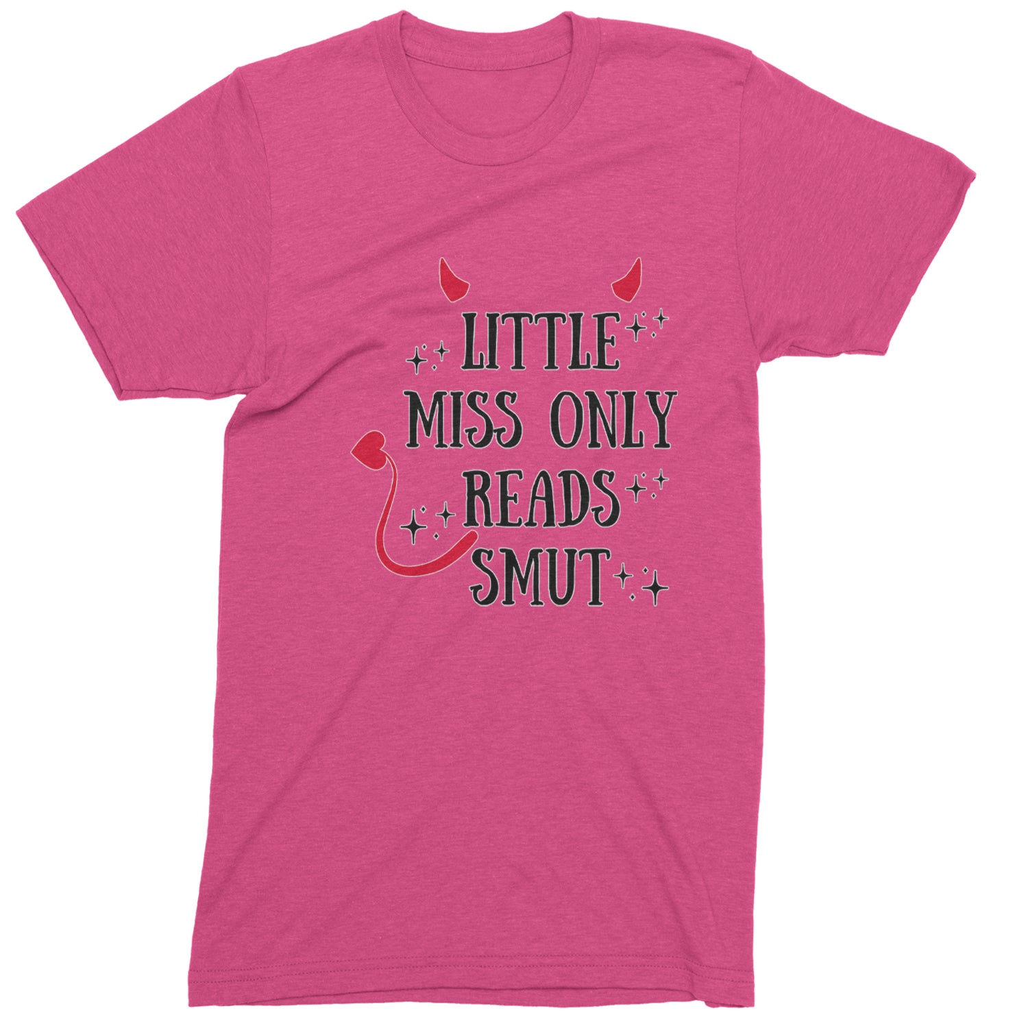 Little Miss Only Reads Smut Devilish Youth-Sized Hoodie Hot Pink