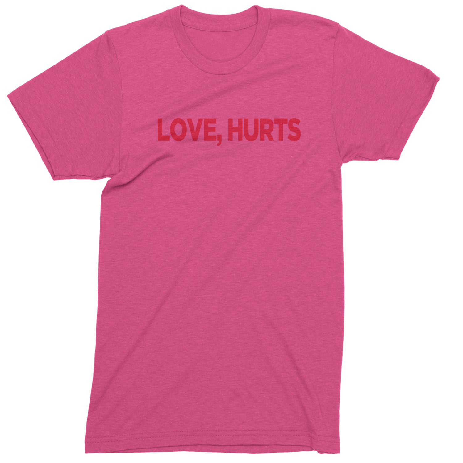 Love Hurts Men's T-shirt Hot Pink