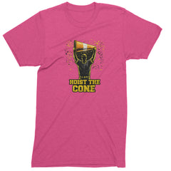 Hoist The Cone Pittsburgh Pride Mens T-shirt Hot Pink