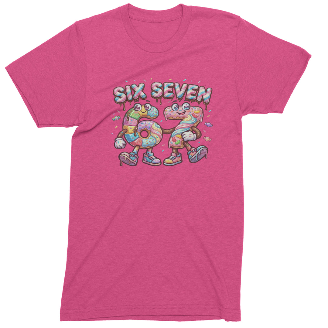 67 Candy Swirl Meme Mens T-shirt Hot Pink