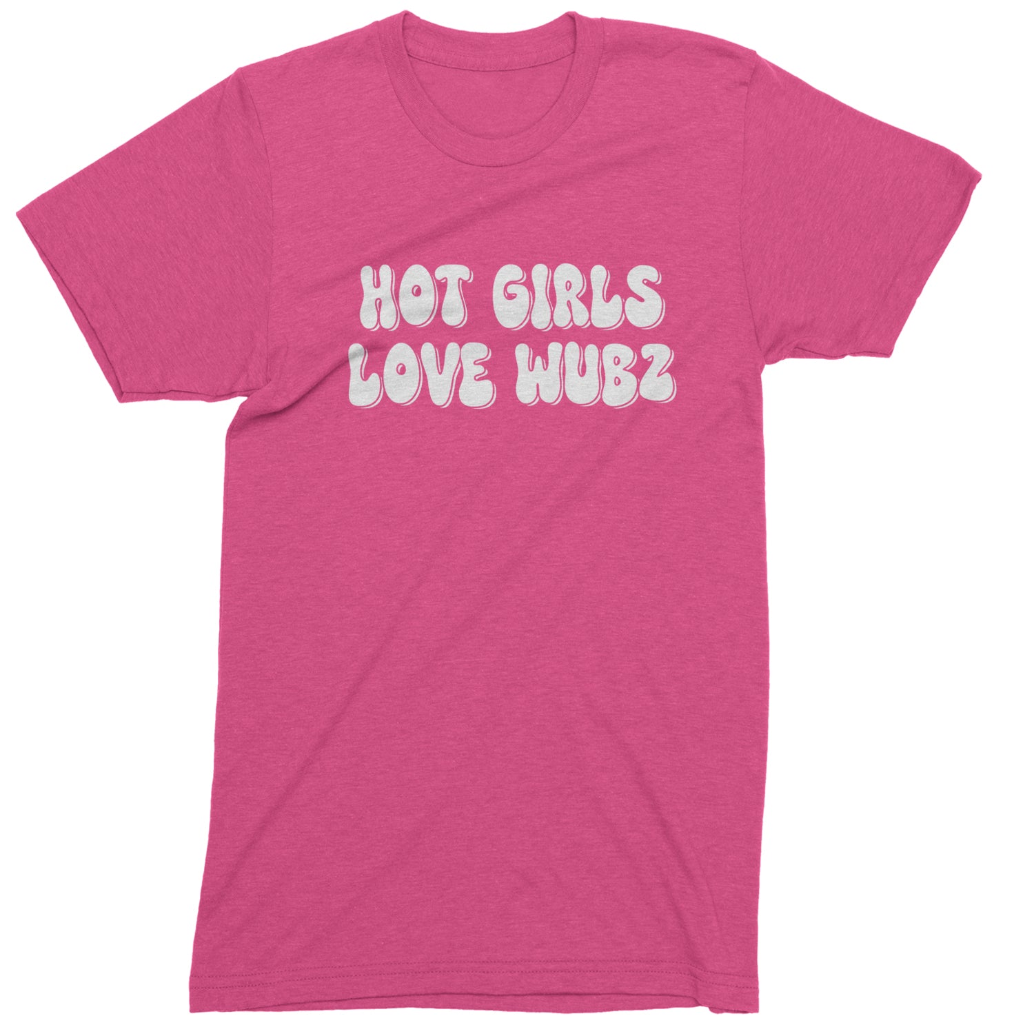 Hot Girls Love Wubz Rave Bass EDM Music Mens T-shirt Hot Pink