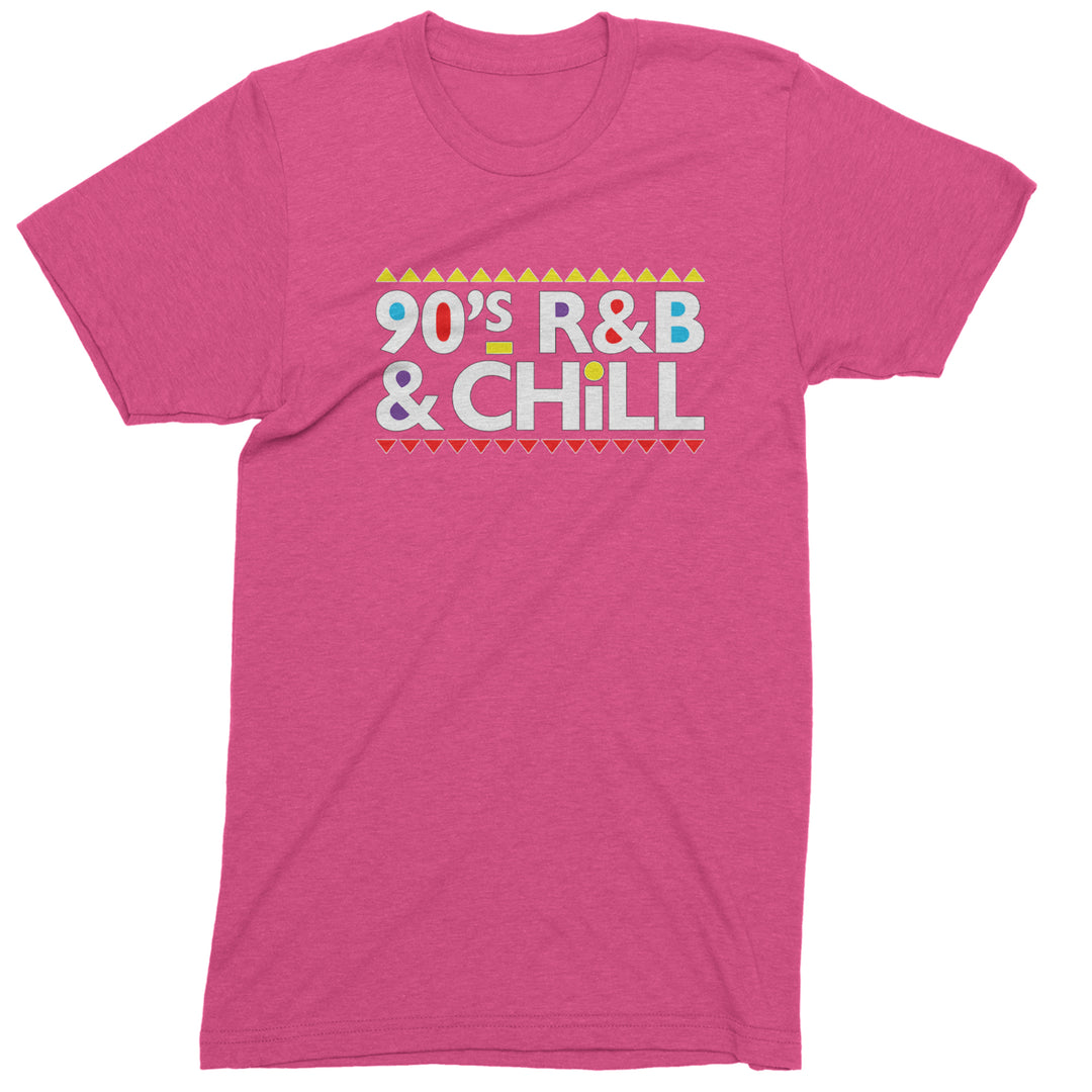 90s R&amp;B and Chill Retro Throwback Mens T-shirt Hot Pink