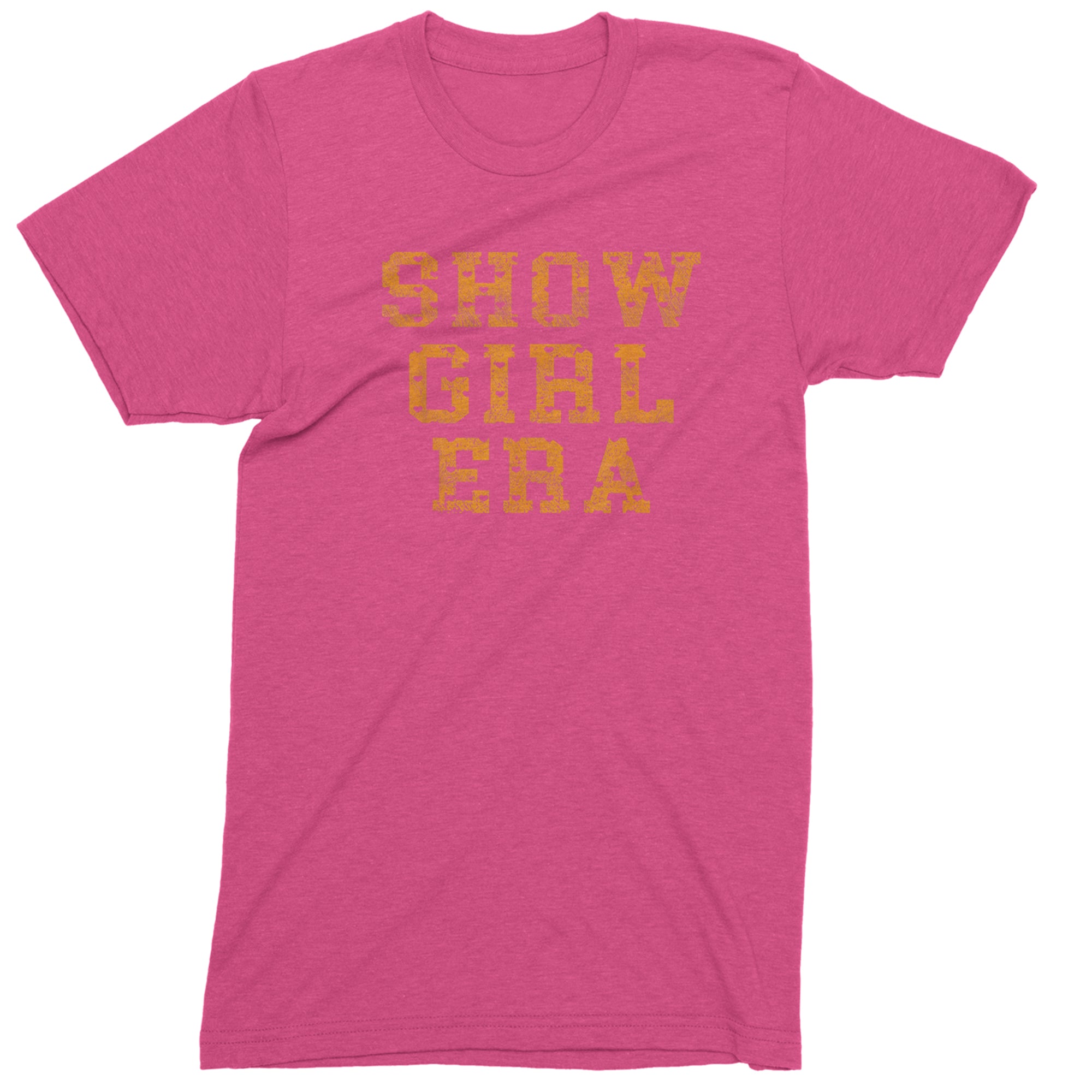 Vintage Showgirl Era Heart Mens T-shirt Hot Pink