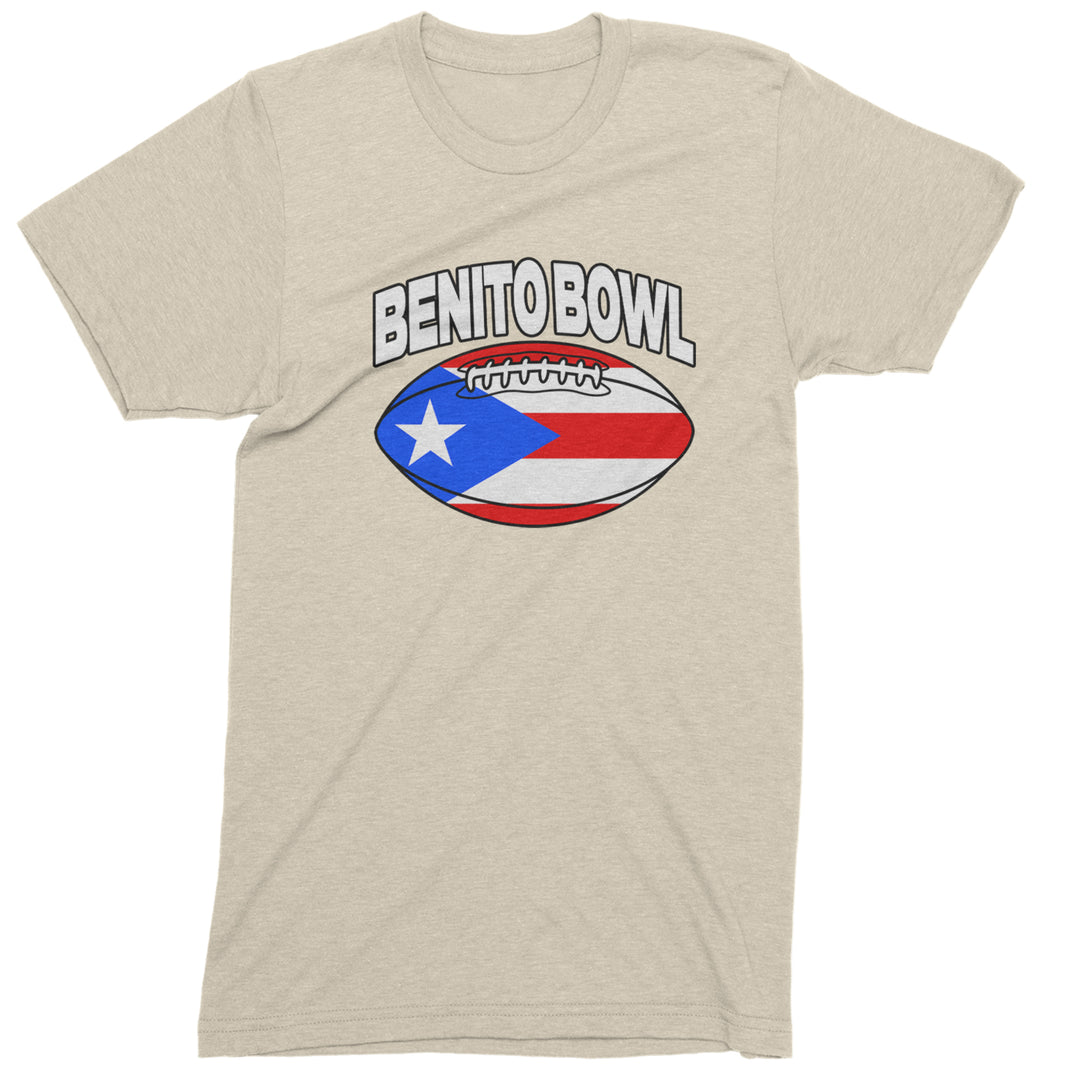 Benito Bowl Puerto Rico Football Mens T-shirt Ivory