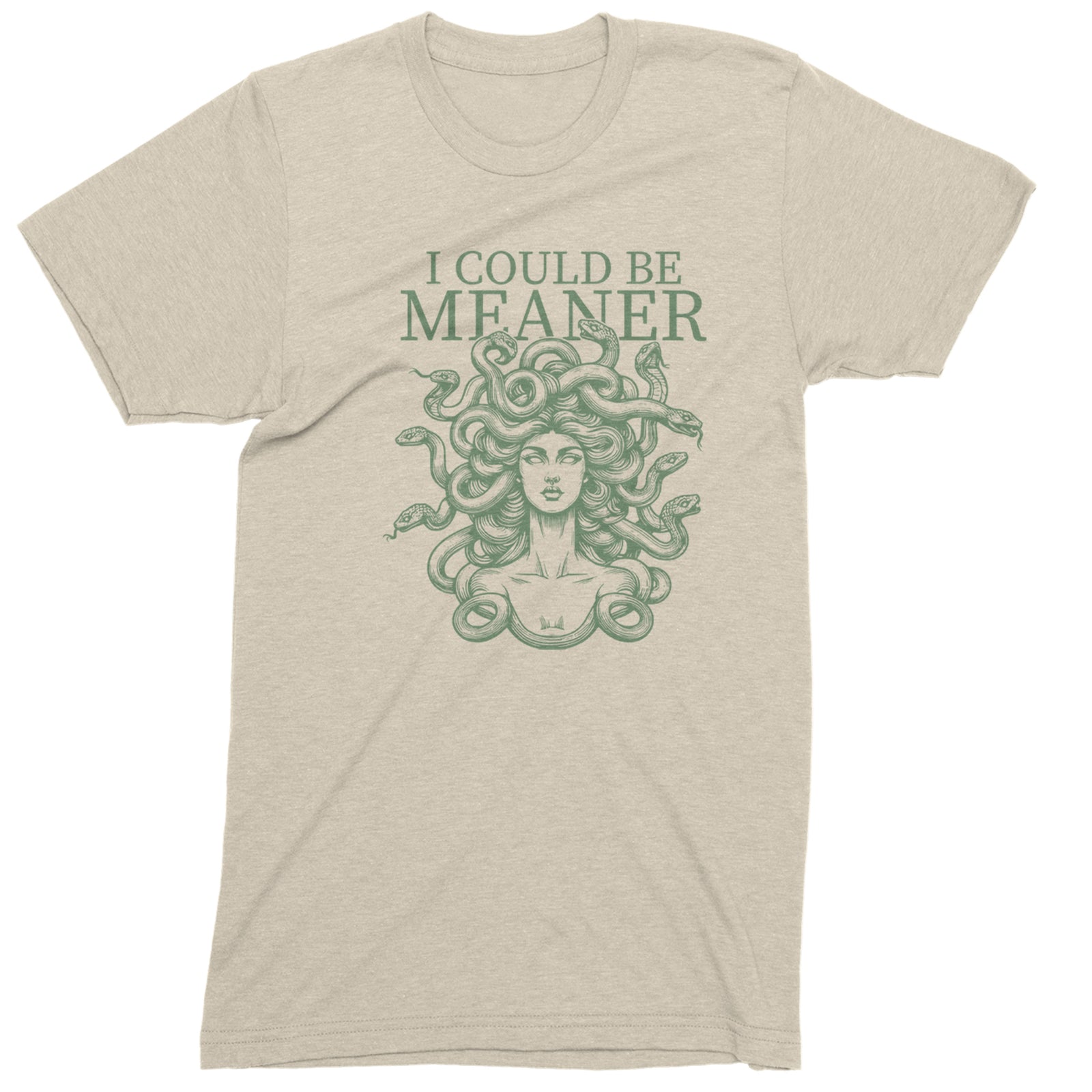 Medusa I Could Be Meaner Men's T-shirt Ivory