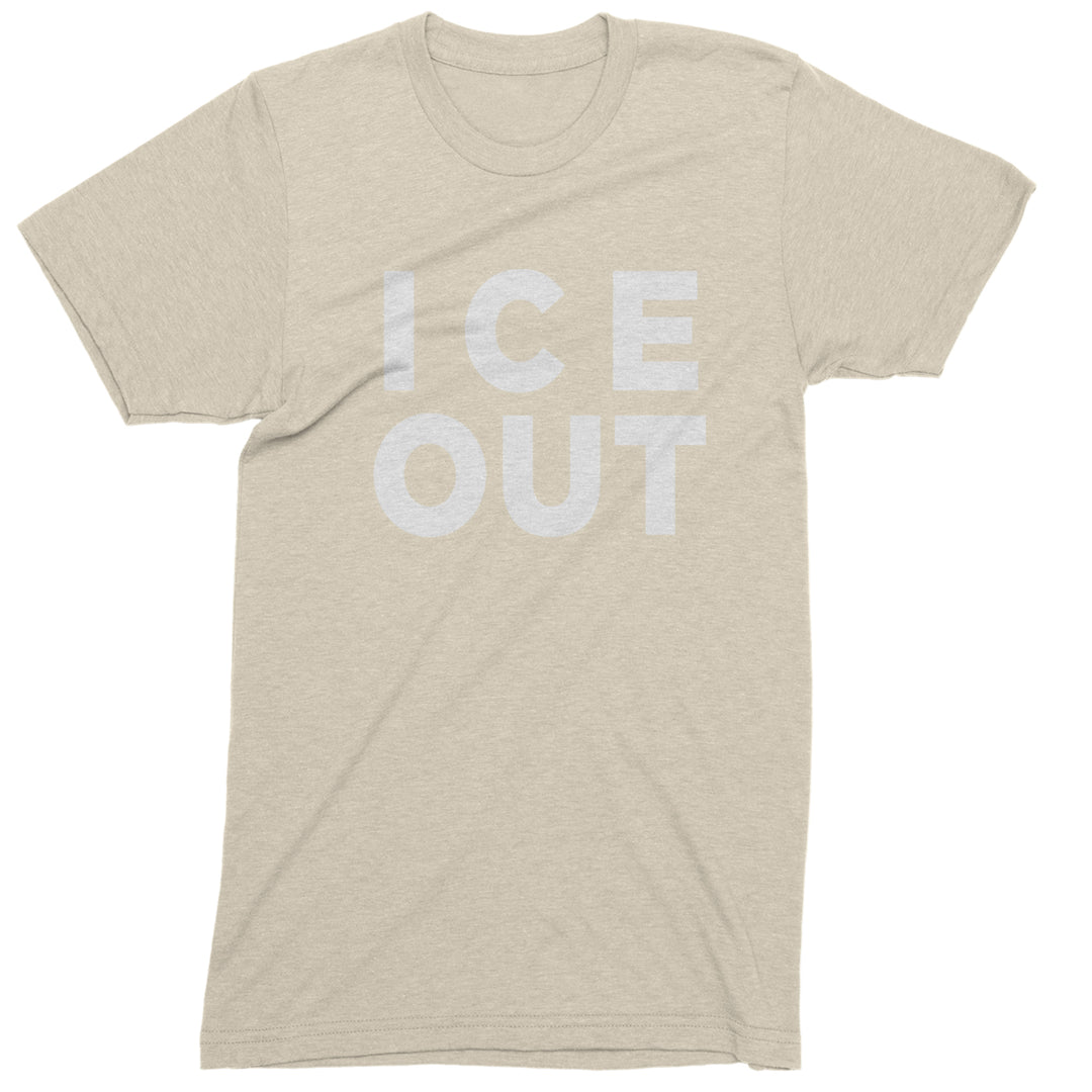 Ice Out Protest Mens T-shirt Ivory