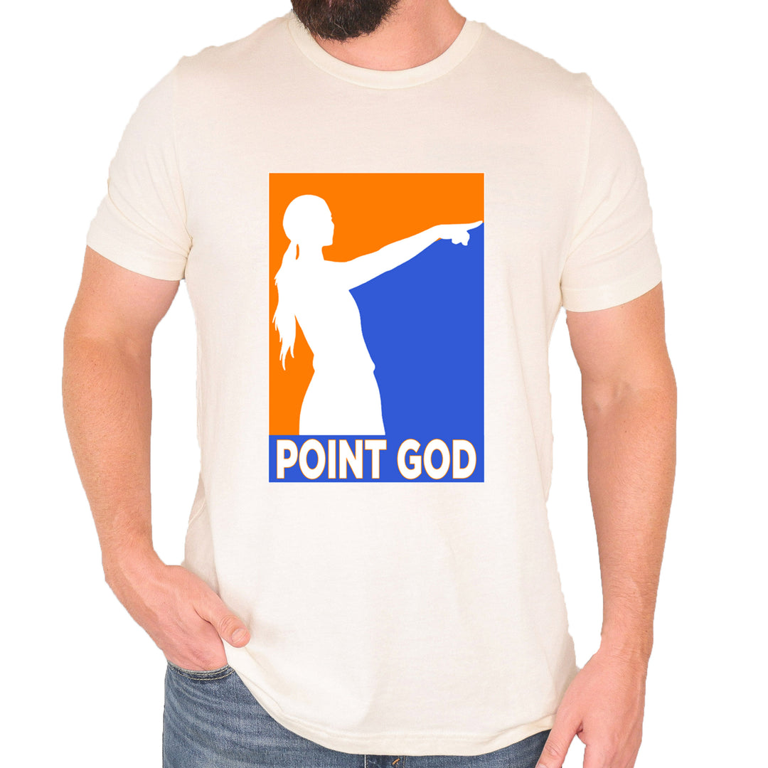 Point God Cunningham Basketball Pointing Meme  Mens T-shirt Ivory