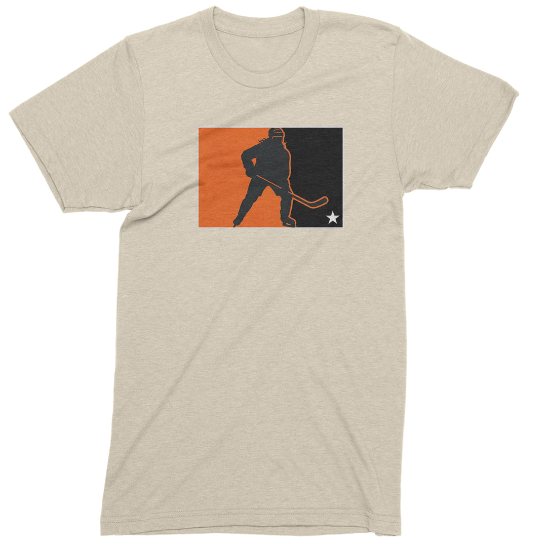 Hockey Enforcer Retro Vintage Mens T-shirt Ivory
