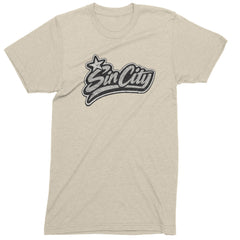 Sin City Vegas Retro Vintage Mens T-shirt Ivory