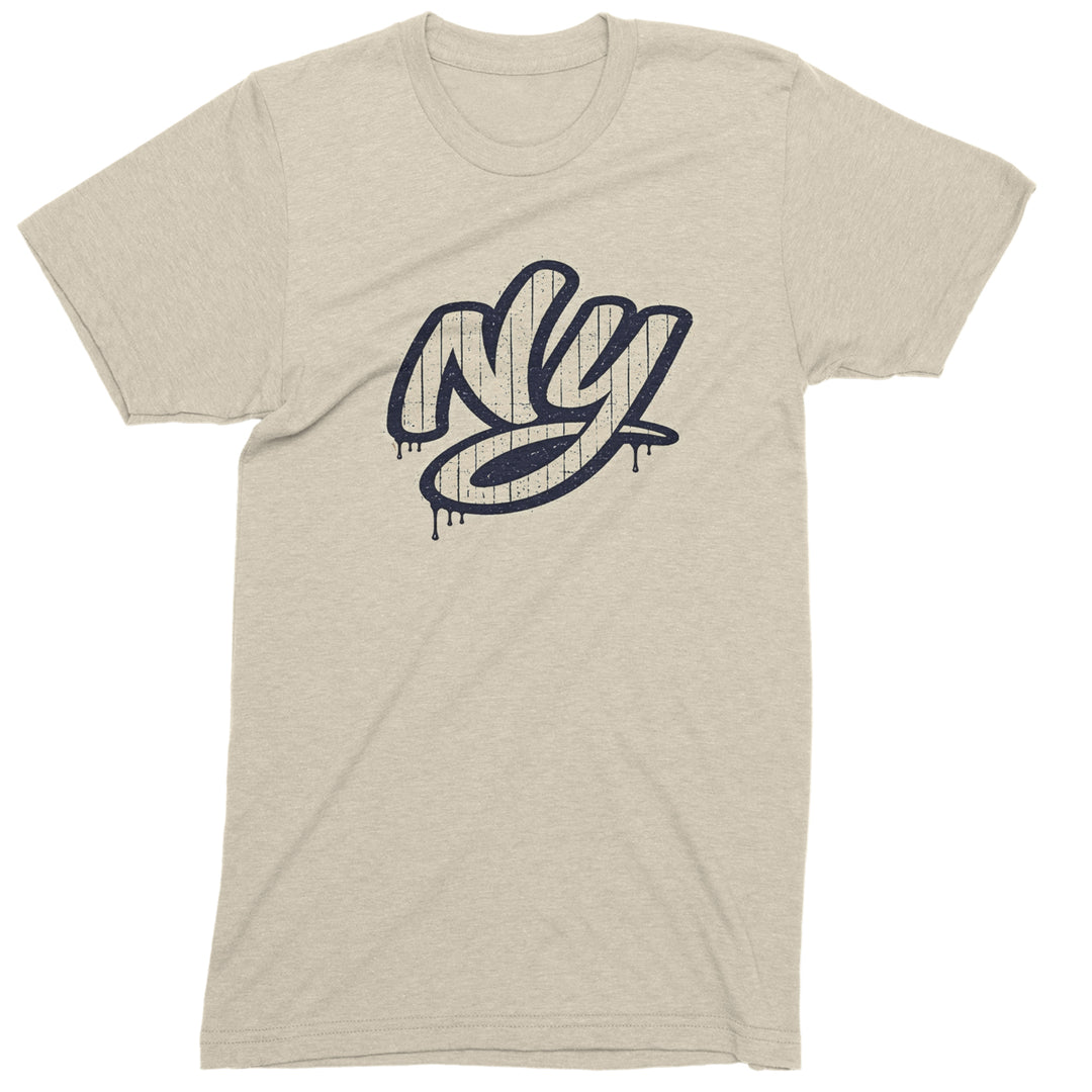NYC New York City Grunge Street Mens T-shirt Ivory