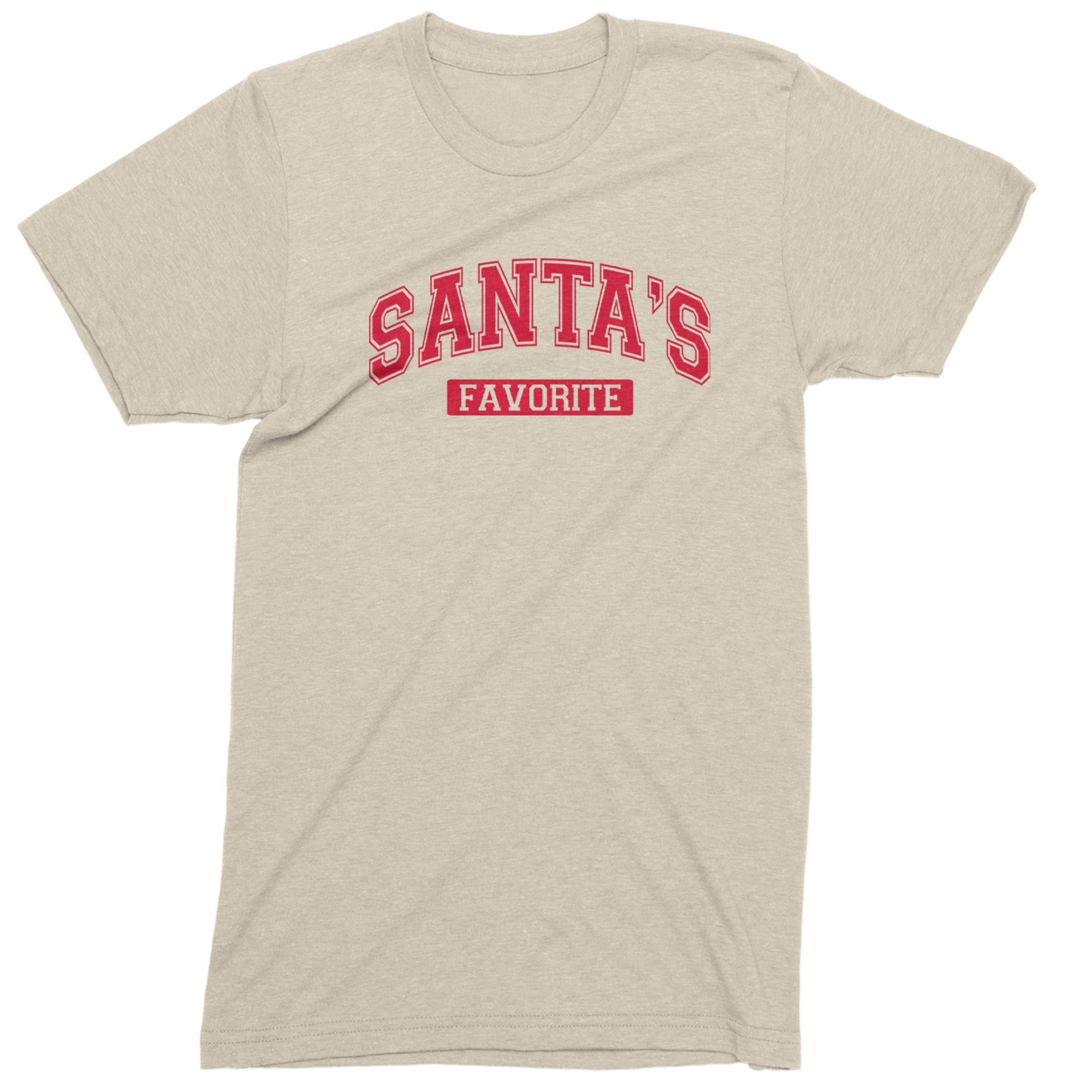 Santa's Favorite Mens T-shirt Ivory