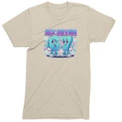 67 Six Seven Meme Kawaii Cloud Mens T-shirt Ivory