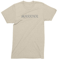 Murrrder Glitter Traitor Mens T-shirt Ivory