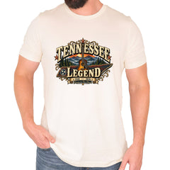 Tennessee Legend Country Music Dolly Mens T-shirt Ivory