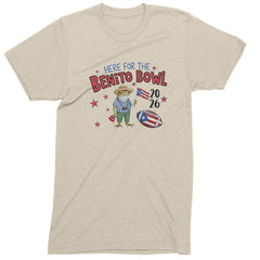 Frog Here for the Benito Bowl Football Mens T-shirt Ivory