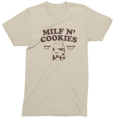 Milf And Cookies Mens T-shirt Ivory