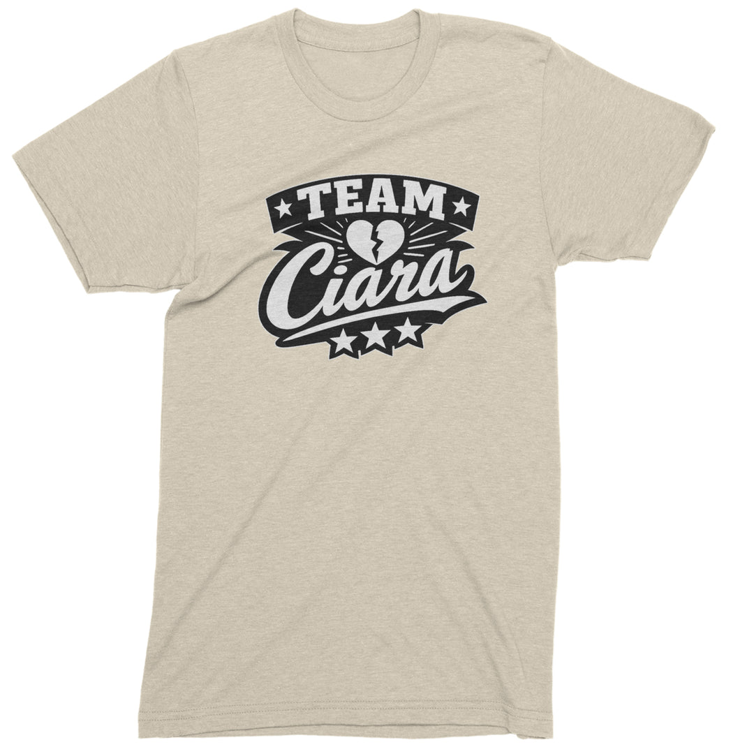 Team Ciara Scamanda Broken Heart Mens T-shirt Ivory