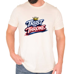 Trust The Throne Crown Philly Hoops Mens T-shirt Ivory