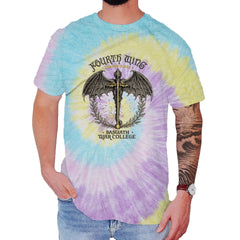 Fourth Wing Dragon Rider Vintage Basgiath War College Mens T-shirt Tie-Dye Jellybean