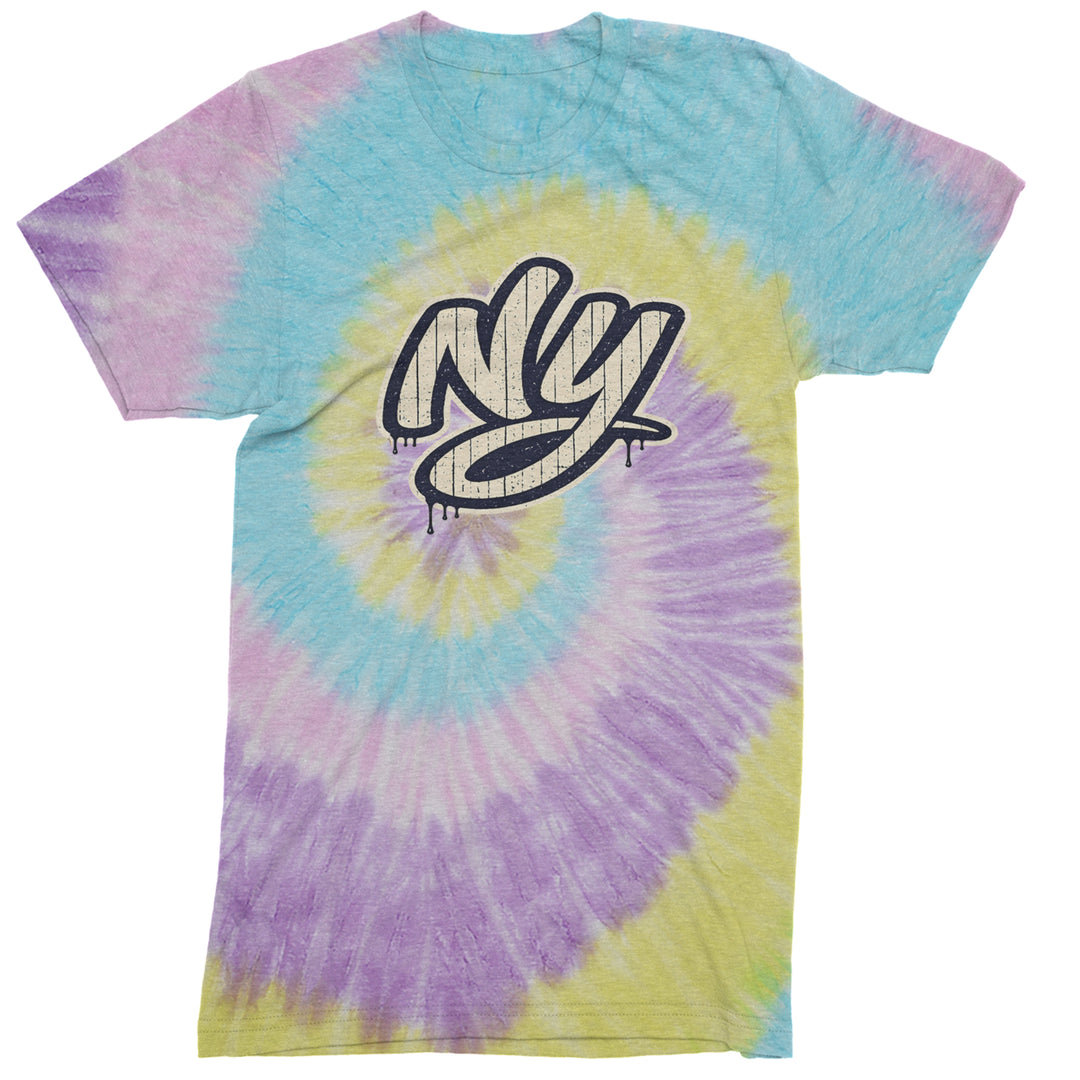 NYC New York City Grunge Street Mens T-shirt Tie-Dye Jellybean