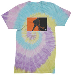 Hockey Enforcer Retro Vintage Mens T-shirt Tie-Dye Jellybean