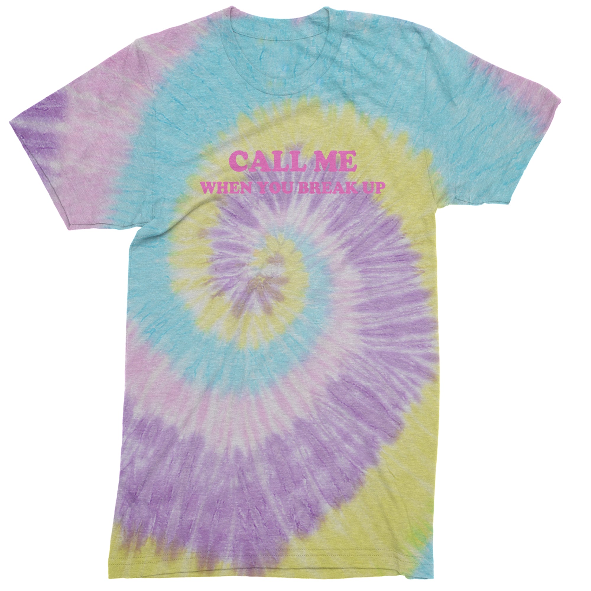 Call ME When You Break Up Men's T-shirt Tie-Dye Jellybean