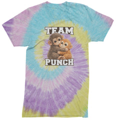 Team Punch Panchi-kun Monkey Mens T-shirt Tie-Dye Jellybean