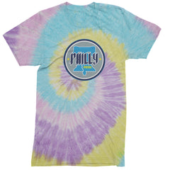 Philly Pride Liberty Bell Mens T-shirt Tie-Dye Jellybean