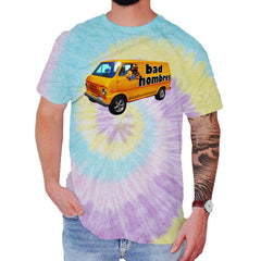Bad Hombres Van West Chester Band Mens T-shirt Tie-Dye Jellybean