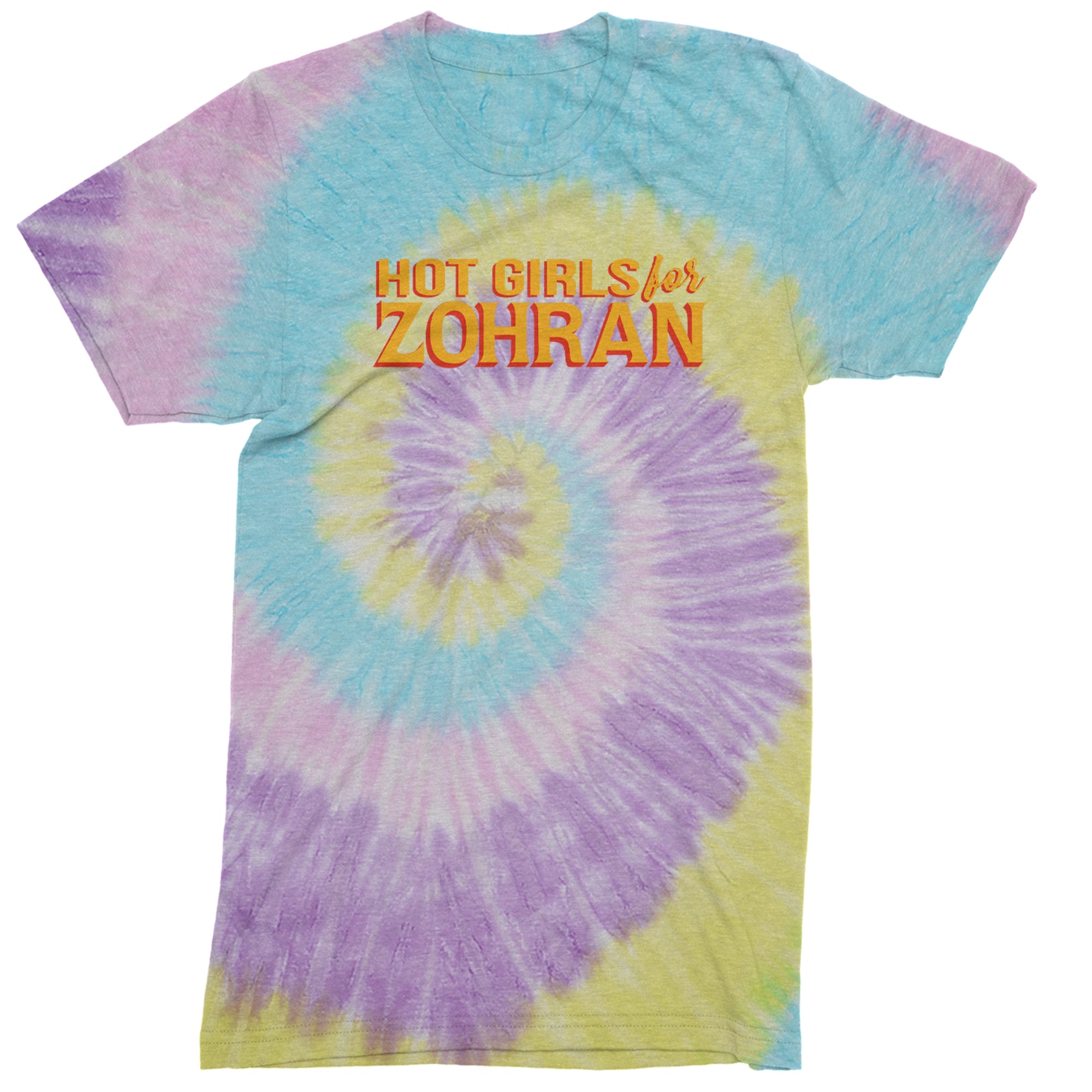 Hot Girls for Zohran Meme Mens T-shirt Tie-Dye Jellybean