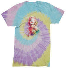 Mrs. Monroe Watercolors Bombshell Mens T-shirt Tie-Dye Jellybean