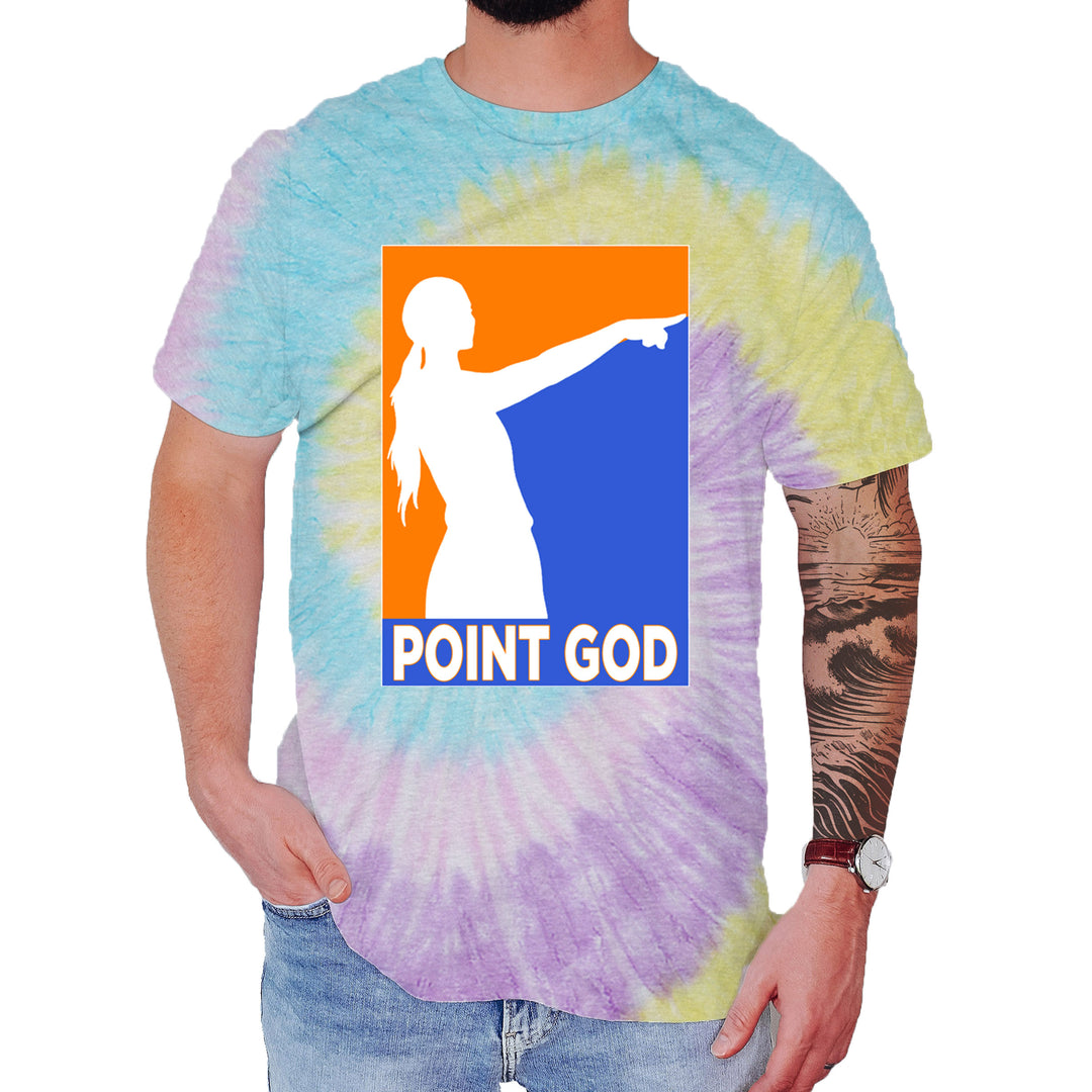 Point God Cunningham Basketball Pointing Meme  Mens T-shirt Tie-Dye Jellybean