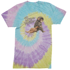Punch Brave Together Stuffed Animal Mens T-shirt Tie-Dye Jellybean