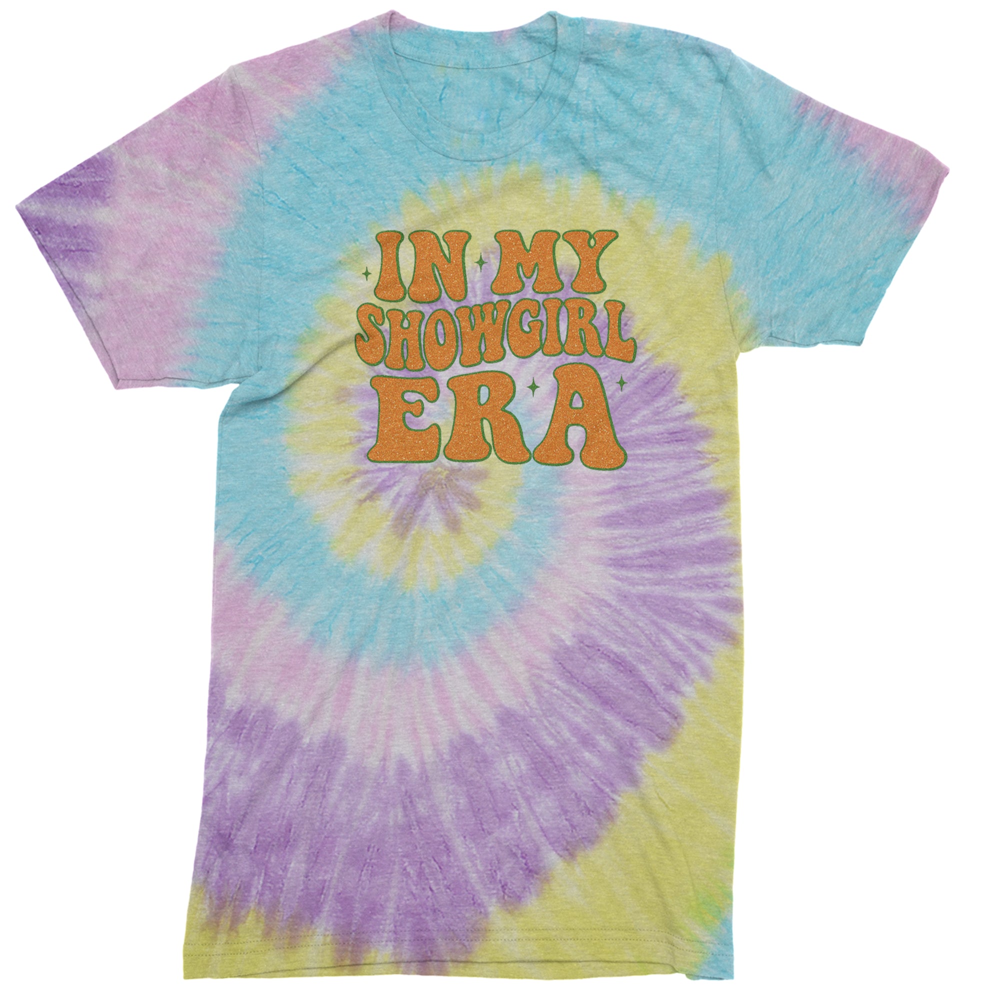 In My Showgirl Era Retro Mens T-shirt Tie-Dye Jellybean