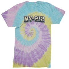 New York City 212 Area Code Skyline  Mens T-shirt Tie-Dye Jellybean