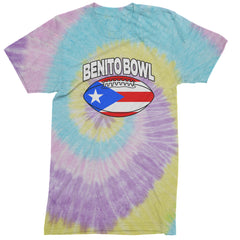 Benito Bowl Puerto Rico Football Mens T-shirt Tie-Dye Jellybean
