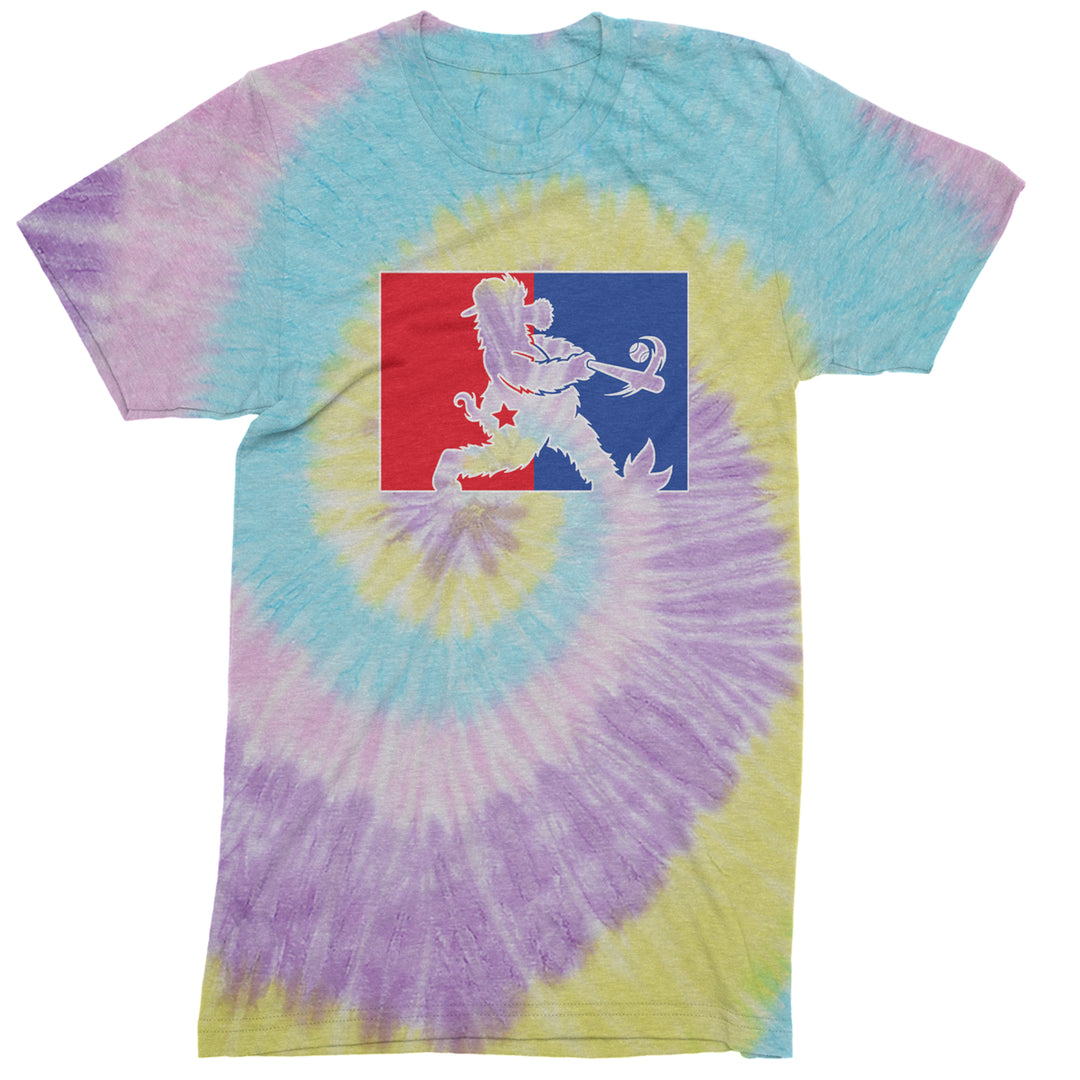 Batter Up Philly Baseball Phan Mens T-shirt Tie-Dye Jellybean