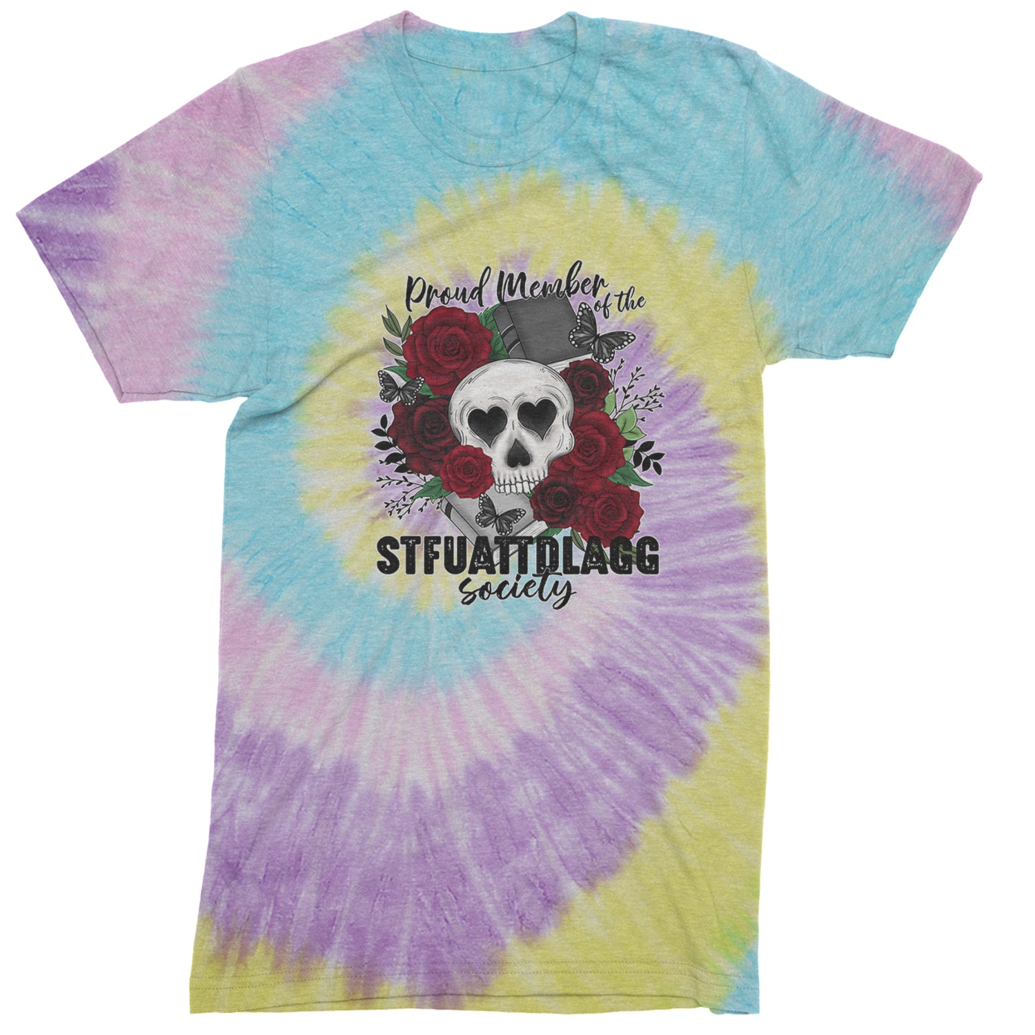 Proud Member Of The Stfuattdlagg Society Youth-Sized Hoodie Tie-Dye Jellybean