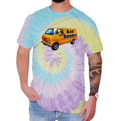 Bad Hombres Van West Chester Band Mens T-shirt Tie-Dye Jellybean