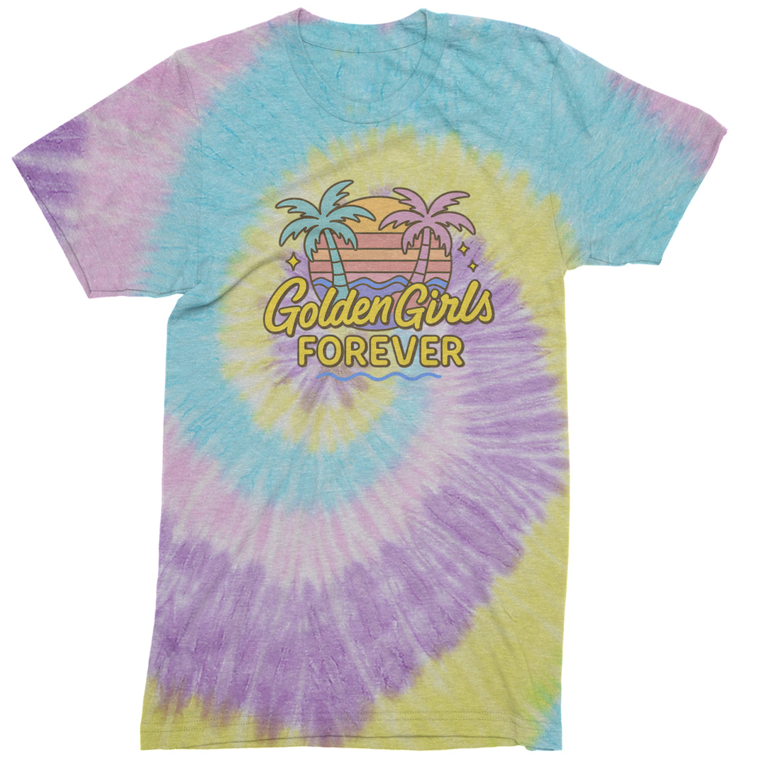 Golden Girls Forever Retro Sunset Mens T-shirt Tie-Dye Jellybean