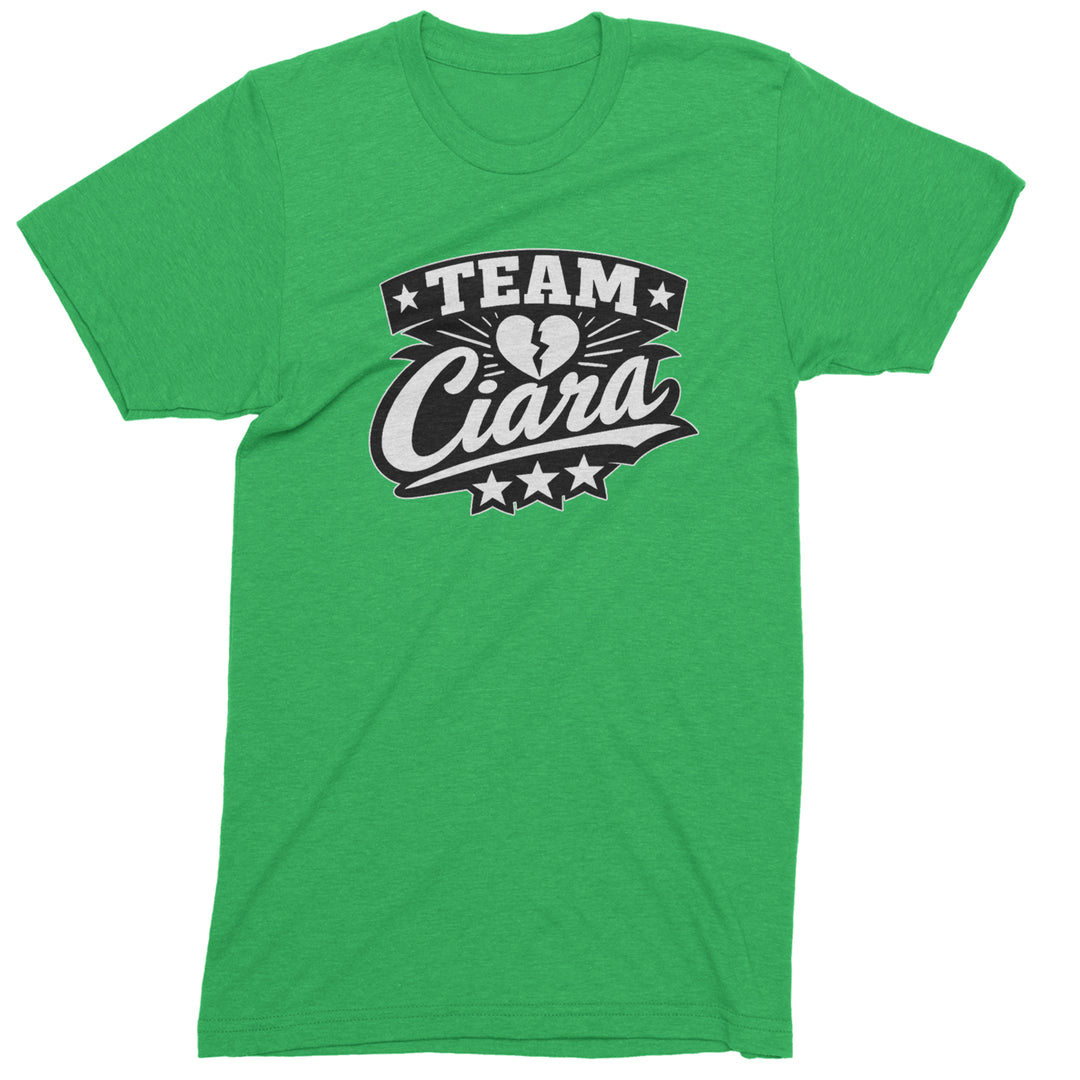 Team Ciara Scamanda Broken Heart Mens T-shirt Kelly Green