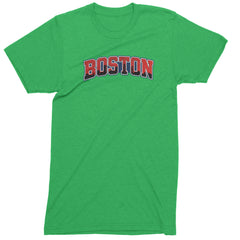 Boston City Pride Skyline Mens T-shirt Kelly Green