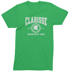 Clarisse Daughter of Ares Battle Ready Mens T-shirt Kelly Green