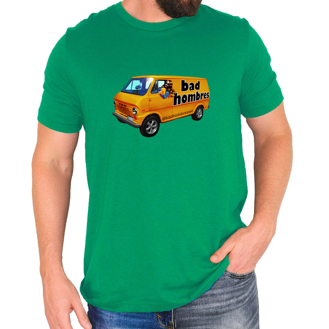 Bad Hombres Van West Chester Band Mens T-shirt Kelly Green