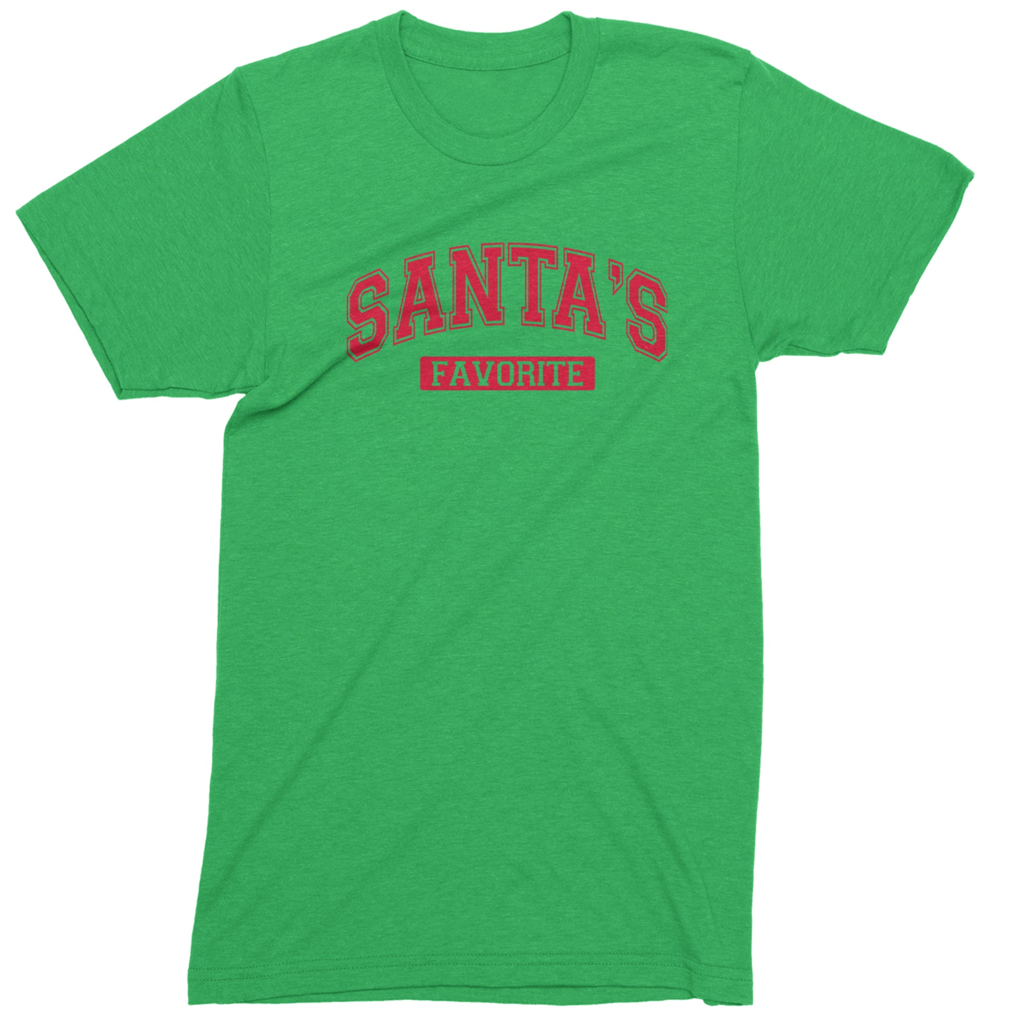 Santa's Favorite Mens T-shirt Kelly Green