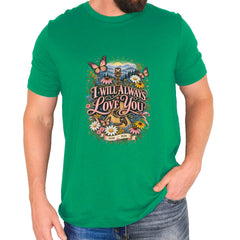 I Will Always Love You Dolly Mens T-shirt Kelly Green