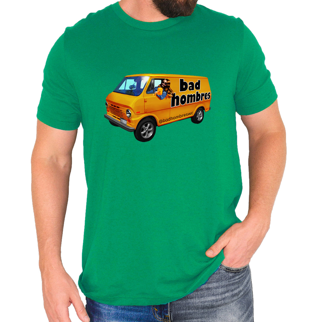 Bad Hombres Van West Chester Band Mens T-shirt Kelly Green
