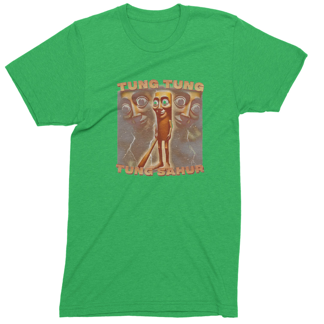 Tung Tung Tung Sahur Enforcer Men's T-shirt Kelly Green