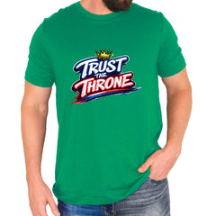 Trust The Throne Crown Philly Hoops Mens T-shirt Kelly Green