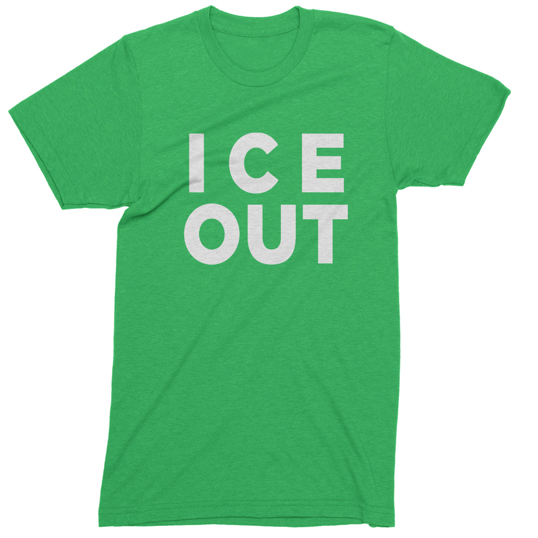 Ice Out Protest Mens T-shirt Kelly Green